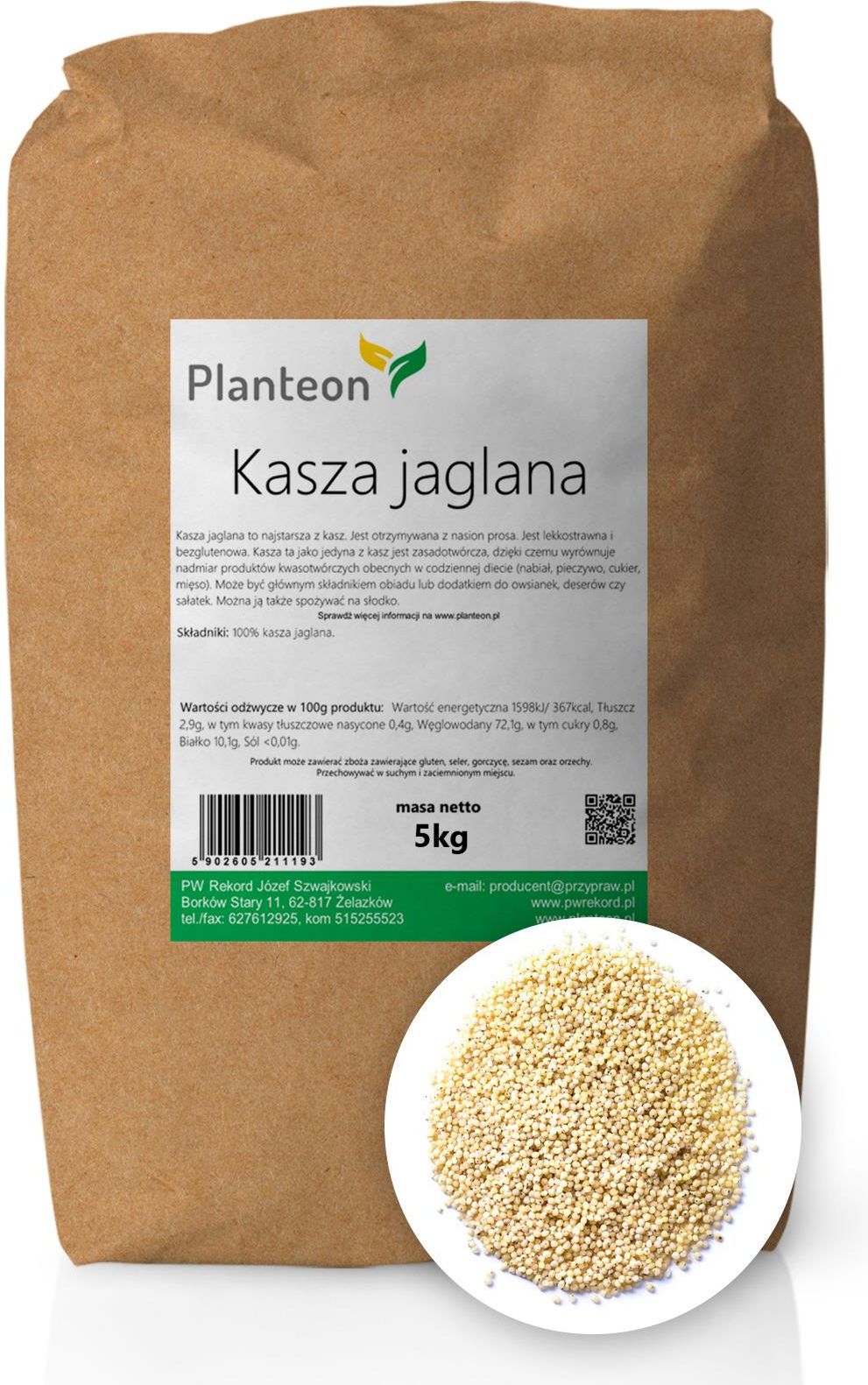 Planteon Kasza Jaglana 5kg Ceny I Opinie Ceneo Pl