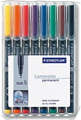 Zdjęcie STAEDTLER 313 WP8 MARKER PERMANENTNY CZARNY, NIEBIESKI, BRĄZOWY, ZIELONY, POMARAŃCZOWY, CZERWONY, FIOLETOWY, ŻÓŁTY 1 SZT. - Boguchwała