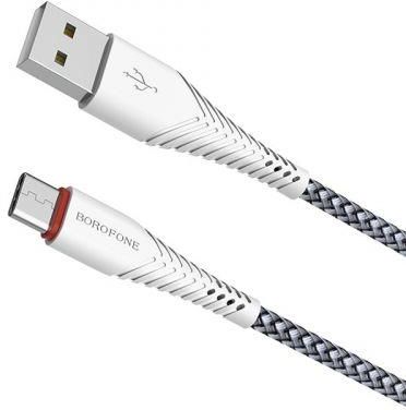 Ładowarka do telefonu Borofone kabel USB A do USB C z pozłacanym