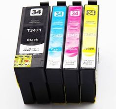 Zdjęcie DD-PRINT ZGODNY ZESTAW TUSZY 34XL DO EPSON WF-3720 WF-3725 T3471 CMYK - Libiąż