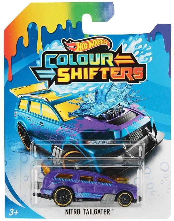 Hot Wheels Samochodzik Zmieniający Kolor Color Shifters Nitro Tailgater