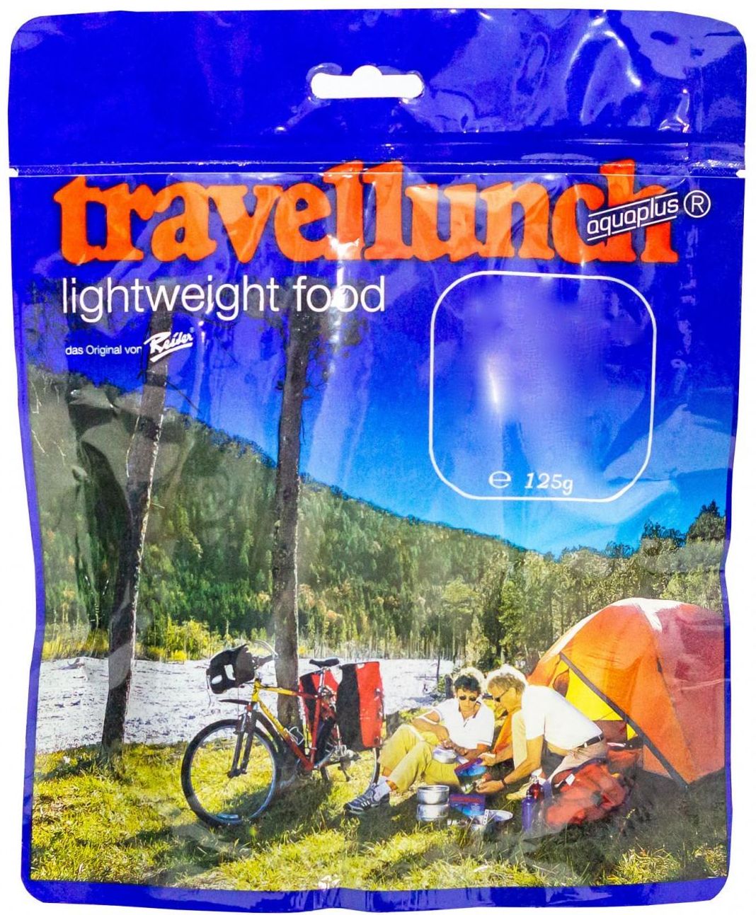 Zdjęcie Travellunch Pasta w sosie paprykowym z wołowiną cebulką i boczkiem wędzonym liofilizowane 125g - Łapy