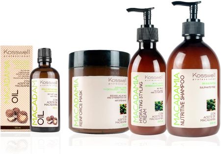 Kosswell Macadamia Szampon Z Olejkiem Macadamia 500 ml - zdjęcie 2