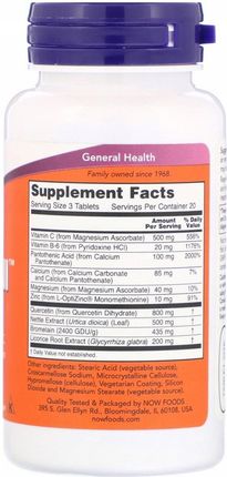 Now Foods Respiry-all-allergy 60 tabl - zdjęcie 3