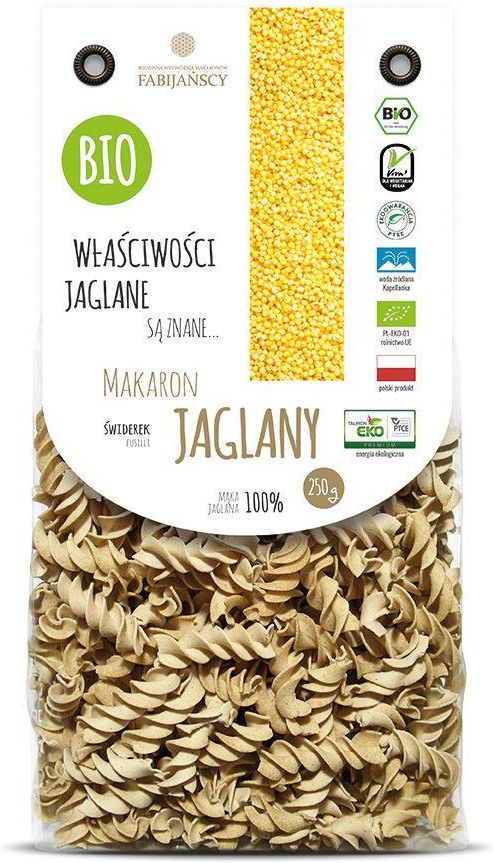 MAKARON JAGLANY ŚWIDEREK FUSILLI BIO 250 g FABIJAŃSCY Ceny i