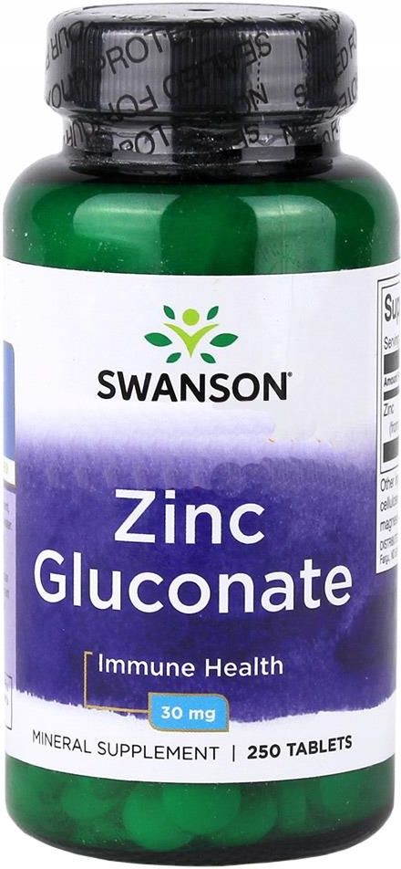 Swanson Zinc Gluconate 15mg 250 Tabl Opinie I Ceny Na Ceneo Pl