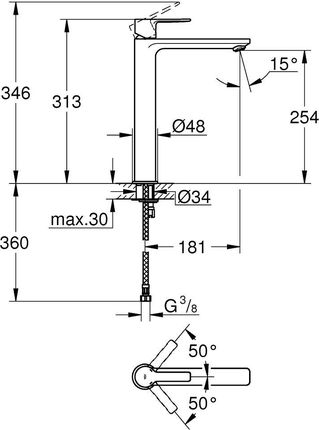 Grohe Lineare Brushed Hard Graphite 23405Al1 - zdjęcie 2