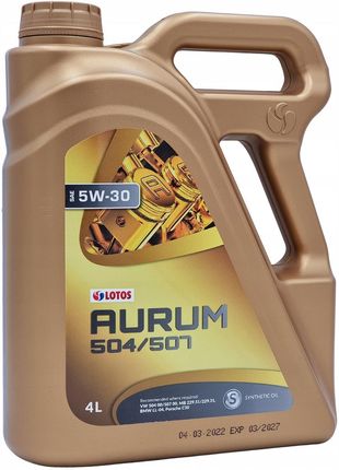 Lotos Aurum 504/507 5W30 4l - zdjęcie 4