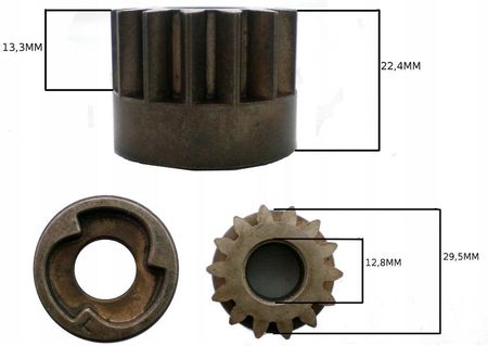 ZĘBATKA NAPĘDU MTD LEWA 14Z 717-04184C - zdjęcie 2