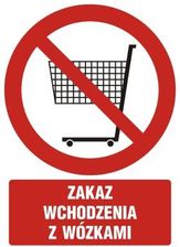 Topdesign Gc064 Bk Pn Znak Zakaz Wchodzenia Z Wózkami Ceny i opinie