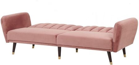 BELIANI SOFA ROZKŁADANA WELUROWA RÓŻOWA VIMMERBY - zdjęcie 4
