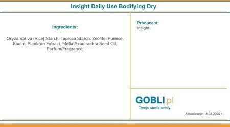 Insight Daily Use Bodifying Dry Suchy Szampon Dodający Objętości 40 g - zdjęcie 2