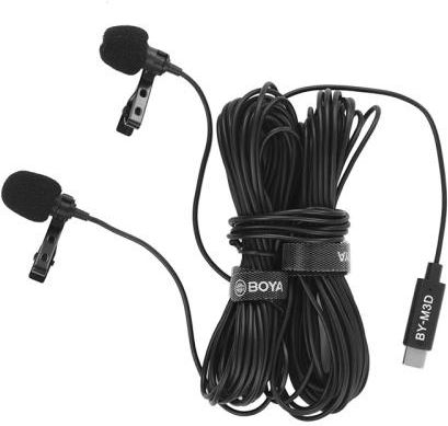 Boya By-M3D - Mikrofon Krawatowy Ze Złączem Usb-C, Podwójny Boya By-M3D - zdjęcie 4