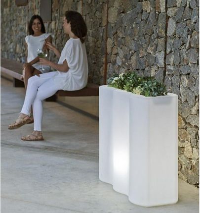 New Garden Donica Palmera C Biała Led (LUMPA080OFNW) - zdjęcie 2