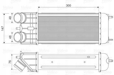 Chłodnica powietrza doładowującego - intercooler VALEO 818663 - zdjęcie 2
