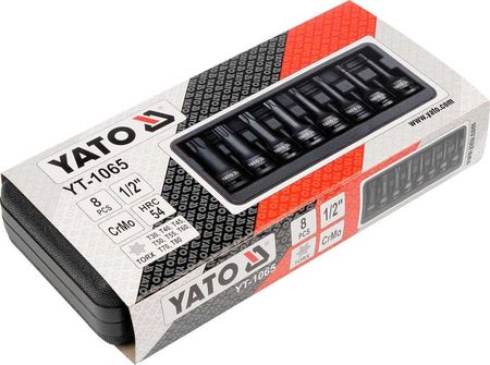 Yato Udarowe Klucze trzpieniowe TORX kpl. 8cz 1/2 YT-1065 - zdjęcie 2
