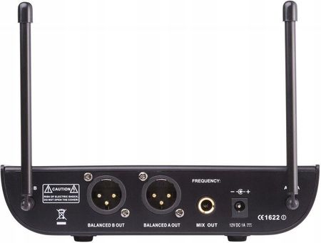 Zestaw Baza 2X Mikrofon Nagłowny Uhf 2X Krawatowy - zdjęcie 3