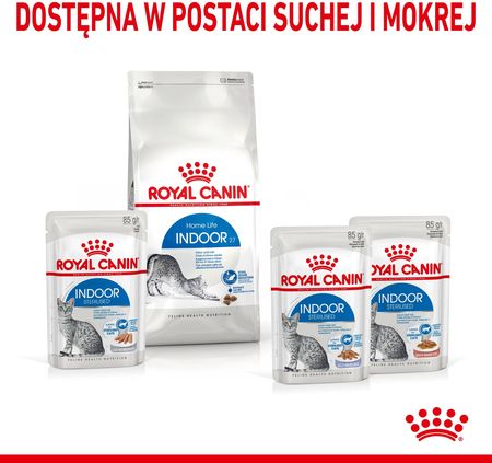 Royal Canin Indoor Sterilised w galaretce 12x85g - zdjęcie 2