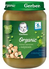 Gerber Organic Obiadek Zielone Warzywa Z Indykiem Dla Niemowl T Po