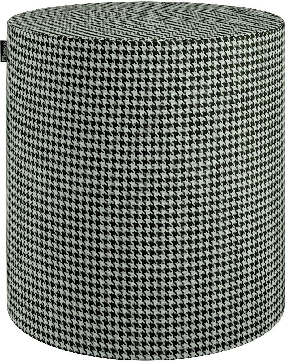 Zdjęcie Dekoria Puf Barrel czarno biała pepitka 40 wys. 40 cm Black & White - Warszawa