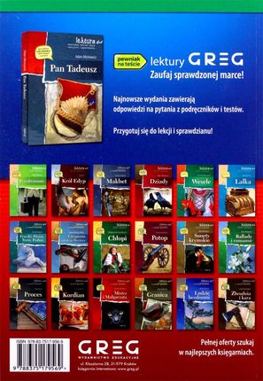 Opracowania lektur i wierszy. Liceum, technikum. klasy 1-4, po reformie - zdjęcie 2