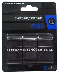 Zdjęcie ARTENGO Owijka wierzchnia do tenisa Comfort 3 sztuki CZARNY - Wrocław