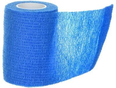 Zdjęcie TARMAK Bandaż samoprzylepny odlepiany 7,5 cm x 4,5 m niebieski NIEBIESKI - Zaklików