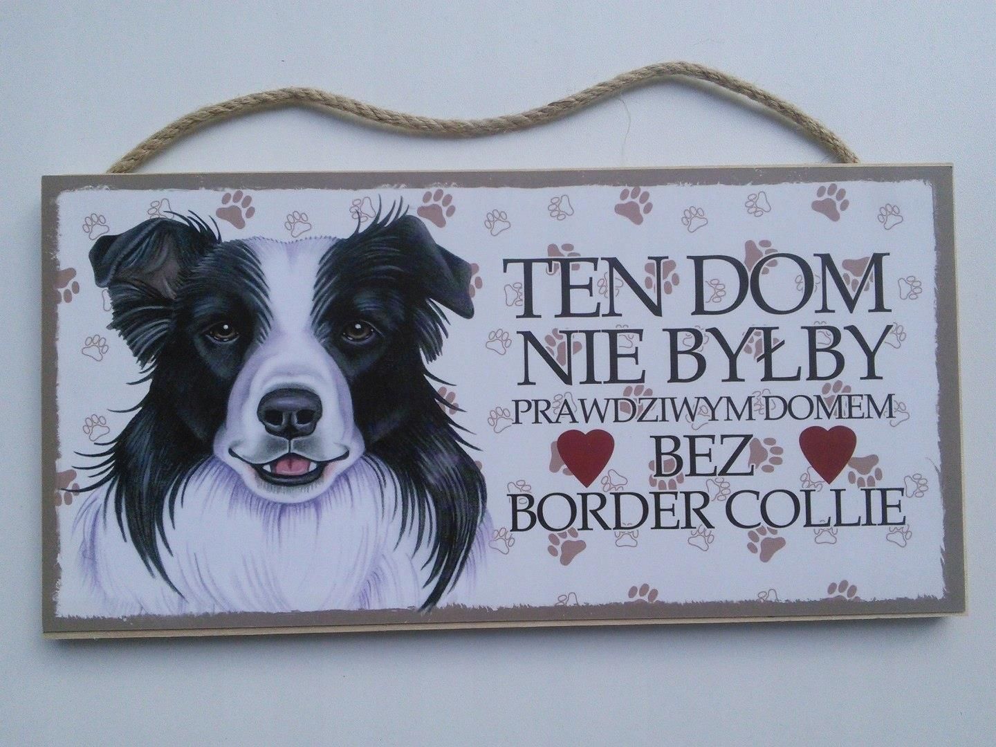 Tabliczka Dekoracyjna Z Motywem Border Collie Ceny I Opinie Ceneo Pl