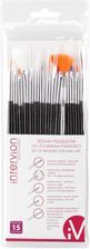 Zdjęcie Inter-Vion Set Of Brushes for Nail Art Zestaw 15 pędzelków do zdobienia paznokci - Zabłudów