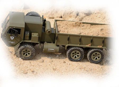 Jjrc Ciężarówka Wojskowa P801 6X6 2.4Ghz Rtr Zielona - zdjęcie 2