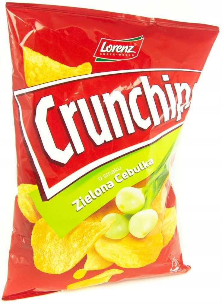 Crunchips Chipsy O Smaku Zielonej Cebulki G Ceny I Opinie Ceneo Pl