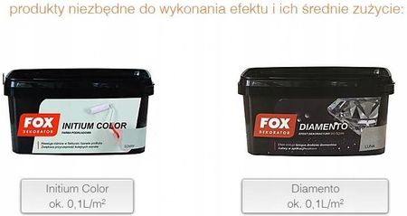 Fox Dekorator Fox Farba Dekoracyjna Diamento Multikolor Kolor 0009 1L - zdjęcie 3