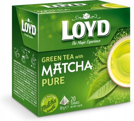 Herbata Loyd Matcha Pure japońska 80 torebek - zdjęcie 2