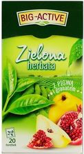 Herbata Big Active Zielona herbata z pigwą i granatem 20 torebek 34g