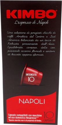 Kimbo Napoli kapsułki do systemu Nespresso 10szt - zdjęcie 4
