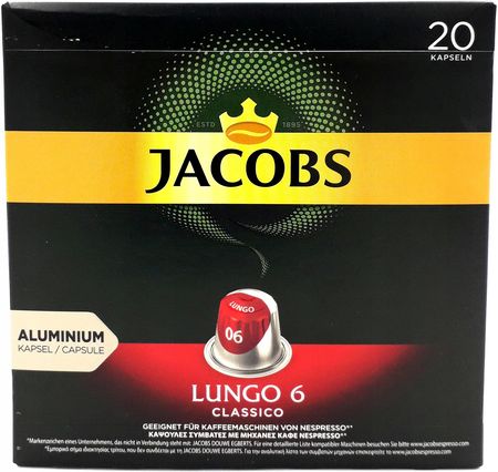 20 Sztuk Jacobs Kapsułki do Nespresso Lungo 6/12 - zdjęcie 3