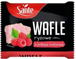 Wafle Ry Owe W Polewie Malinowej Sante G Szt Ceny I Opinie Ceneo Pl