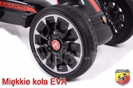 Megasmyk Milly Mally Gokart Na Pedały Abarth Black - zdjęcie 3