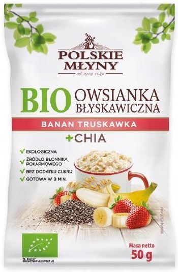 Polskie Młyny Owsianka błyskawiczna Bio z Ceny i opinie Ceneo pl