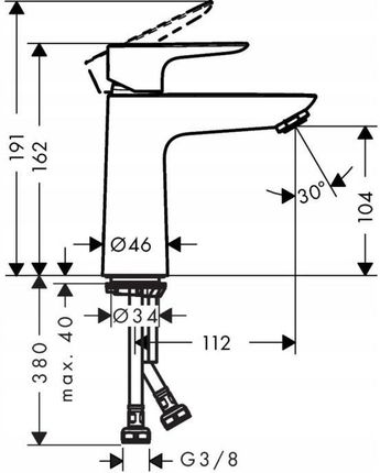 Hansgrohe Talis E Biały Matowy 71714700 - zdjęcie 3