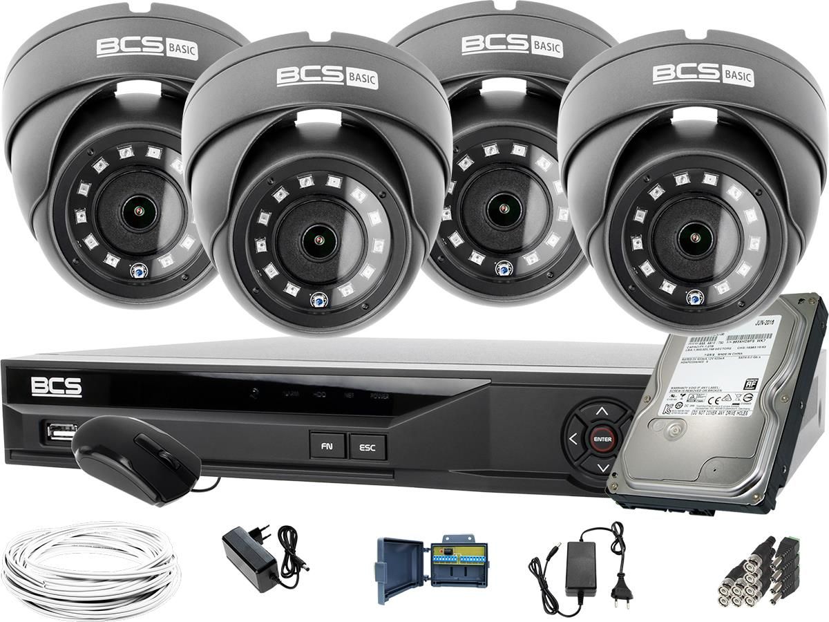 Zestaw Do Monitoringu Bcs 4X Bcs B Mk22800 1920X1080 Fullhd Basic