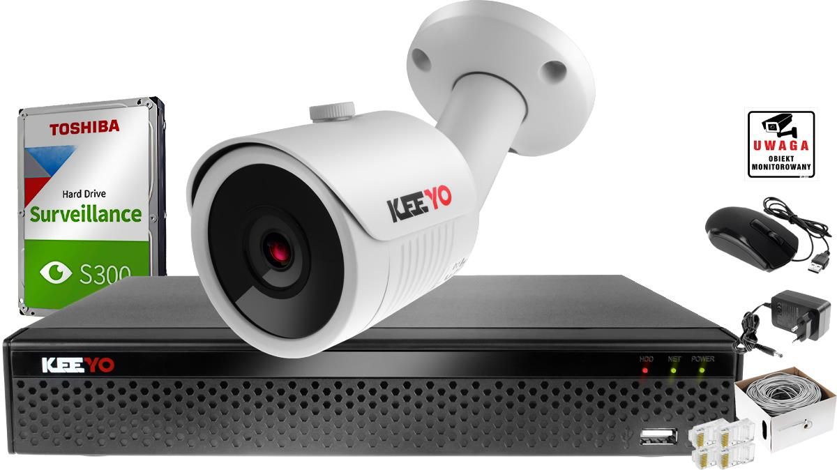 Zestaw Do Monitoringu Zestaw Do Monitoringu Keeyo Ip H Full Hd Ir