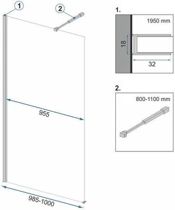 Rea Aero Black Mat 100Cm (Reak6596) - zdjęcie 2