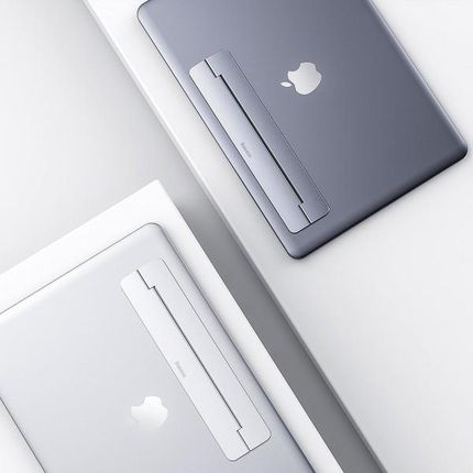 Baseus Samoprzylepna Aluminiowa Podstawka Papery Pod Laptopa Szara - zdjęcie 6