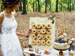 Zdjęcie Partydeco Ściana Na Donuty Naturalne Drewno 45X55Cm - Wojcieszów