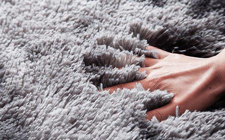 Dywan Ombre Shaggy Strado 200x200 OmbreSilver Jasny Szary Szary - zdjęcie 2