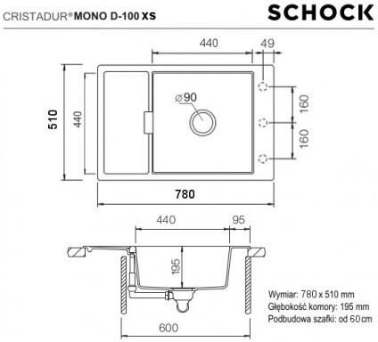 Schock Mono Cristadur D-100Xs Rouge - zdjęcie 2