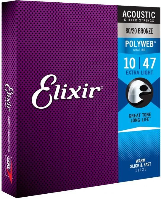 Struna Elixir Polyweb 11000 Struny Do Gitary Akustycznej 10 47 Ceny