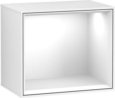 Zdjęcie Villeroy&Boch Finion Półka 41 Cm Z Oświetleniem Wewnętrznym Ściennym I Stacją Ładowania Glossy White Lacquer Biały G590Gfgf - Warszawa