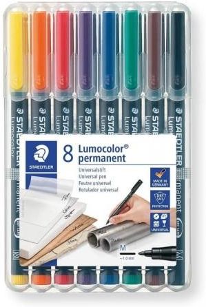 Zdjęcie Staedtler Foliopis Lumocolor M Wodoodporny Zestaw 8 Kol. 1 2 3 4 5 6 7 9 W Etui Box - Boguchwała